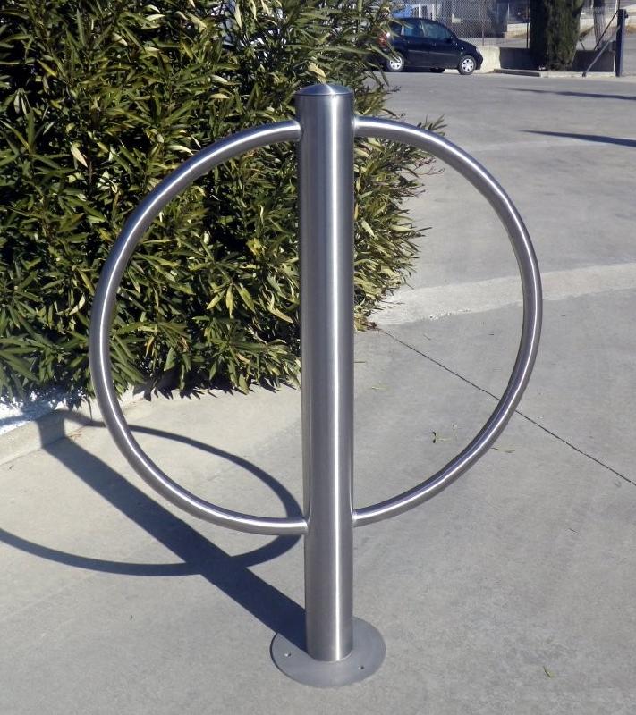 Arceaux vélos Noréa - Mobilier inox - Sécurité et esthétisme - Hauteur 1200 mm, largeur 850 mm_0
