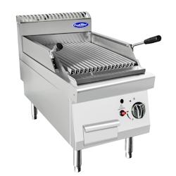 Atosa Grill Gaz Pierres de Lave avec Poignées à Poser Série 700   7 kw/h - 7864847325183_0