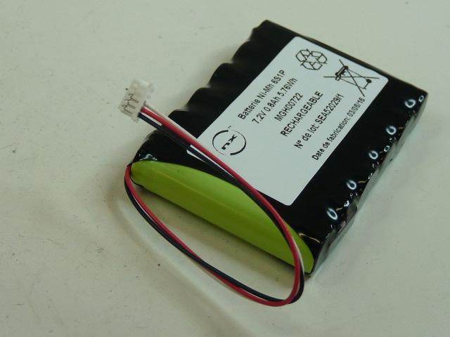 BATTERIE NIMH 6X AAA 6S1P ST1 F100 7.2V 800MAH MOLEX_0