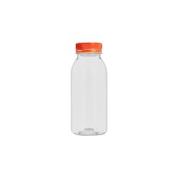 Bouteille transparent en PET + bouchon orange solidaire 25cl x 200 - plastique 1407711_0