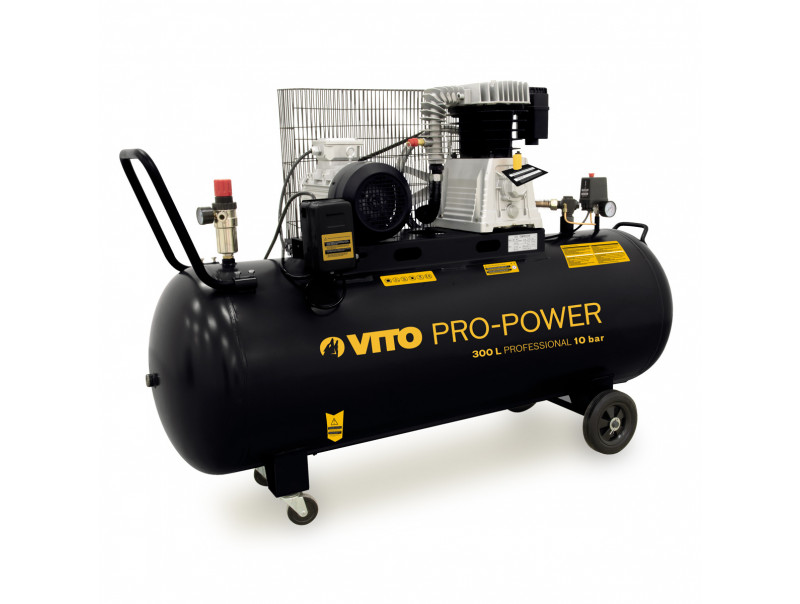 Compresseur à courroie professionnel 3000w 4cv/300l vito 400 litres/min - pr1196_0