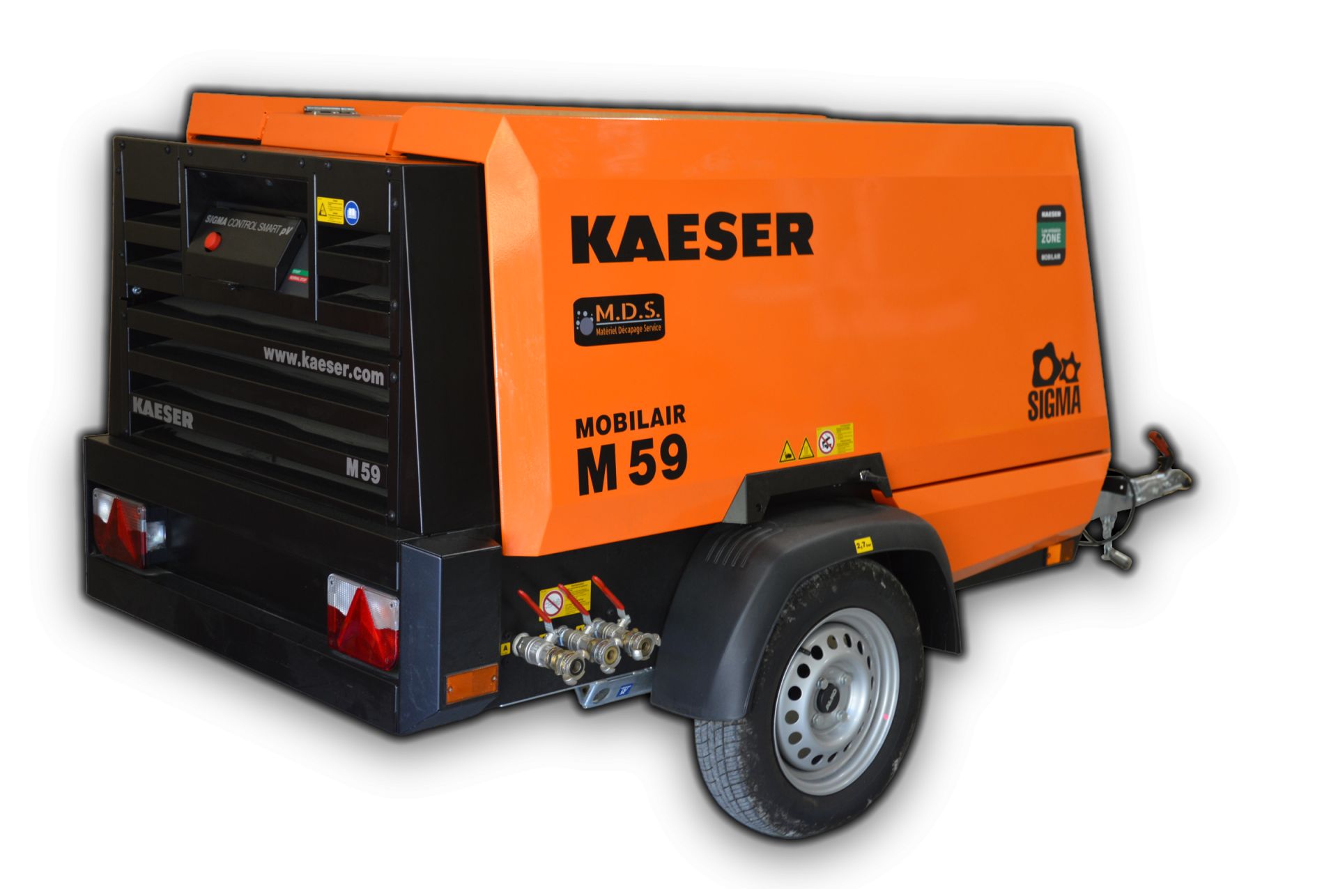 Compresseur mobile de chantier KAESER M59A1 5500l/mn_0