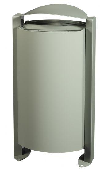 Corbeille métal 2 flux arkéa 2 x 50 litres - 56350_0