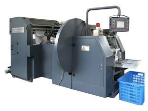 HD-400A - Machine de sacs alimentaires en papier haute vitesse avec contrôle PLC et réglage longueur_0