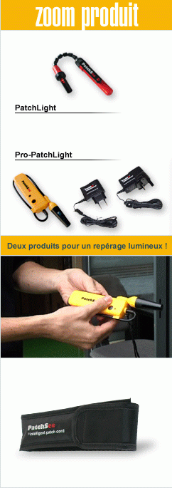 Injecteur de lumière - PRO-PatchLight - intensité lumineuse x3 - autonomie 8h - 5 LED - rouge & blanc_0