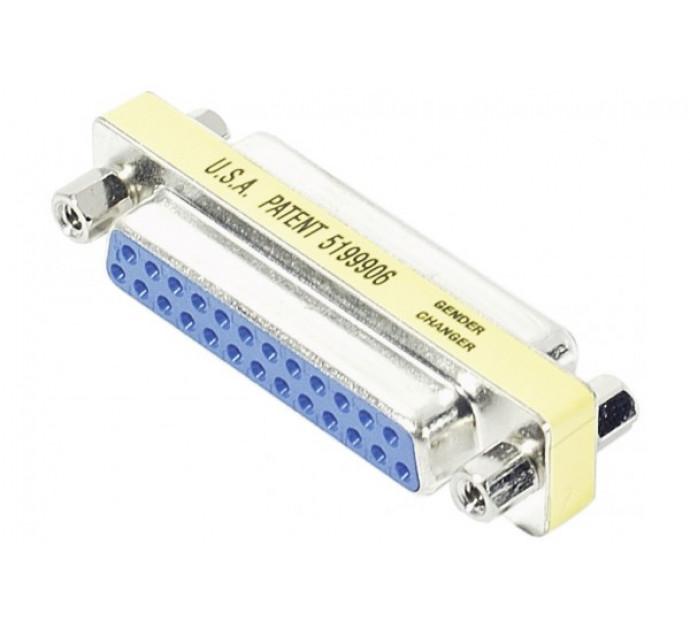 Mini coupleur DB25 - F/F 83240 - pour port série blindé avec contacts dorés_0