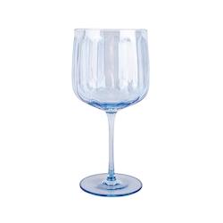Novastyl - Lot De 4 Verres A Pied Riviera 49cl En Verre Bleu - 3256391043578_0