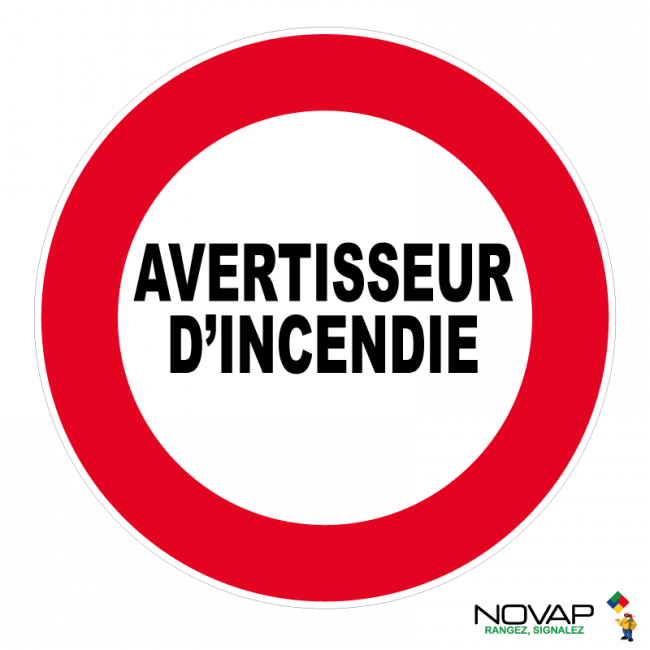 Panneaux rigides ronds 80 mm prévention incendie - PNRPSC-NV02/AVTI_0