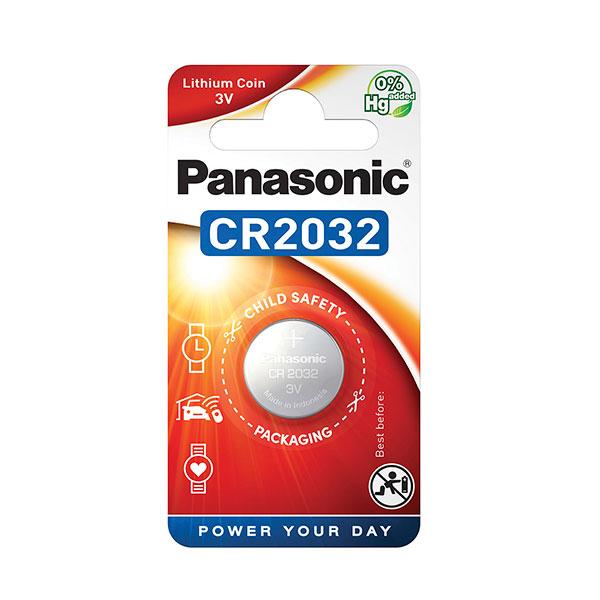 PILE BOUTON LITHIUM BLISTER CR2032 PANASONIC 3V 220MAH_0