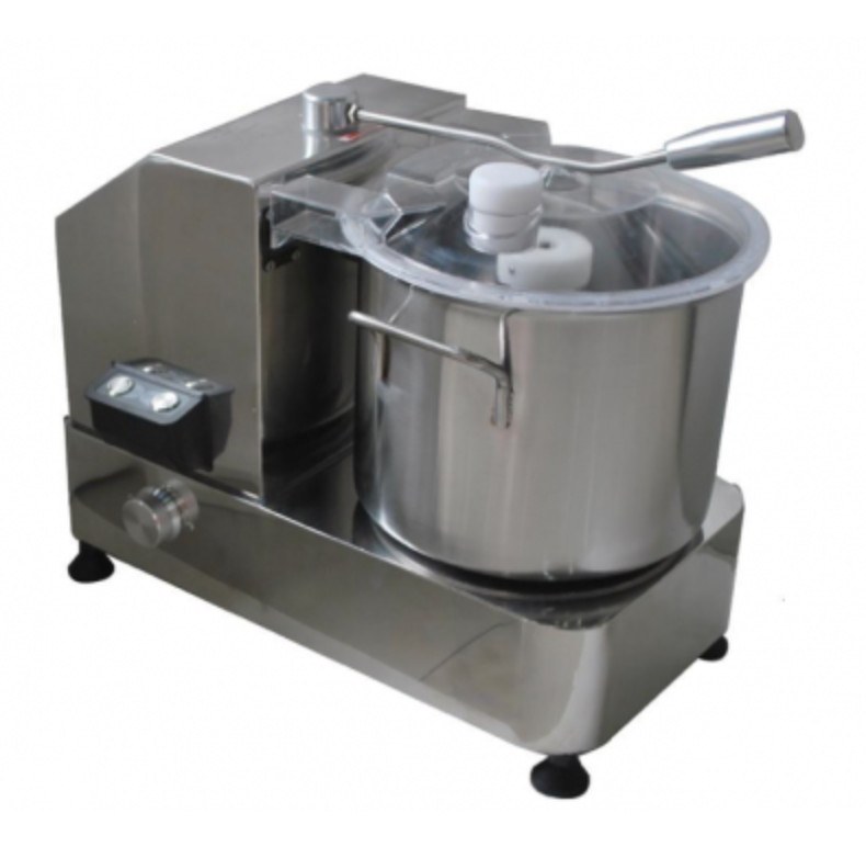 Robot cutter en acier inoxydable - 6L - moteur 1800W avec variateur de vitesse_0