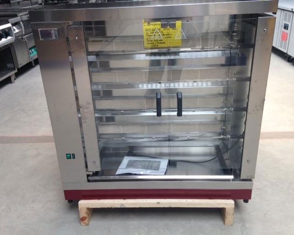 Rôtissoire gaz 4 broches - avec luminaire - dimensions 1100x480x1100 - poids 102kg_0