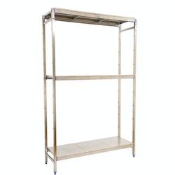 SimonRack Étagère en acier inoxyable initiel SIMONINOX 3 plateaux 1600x1660x400 mm (haut x largeur x profondeur) - 8425437073274_0