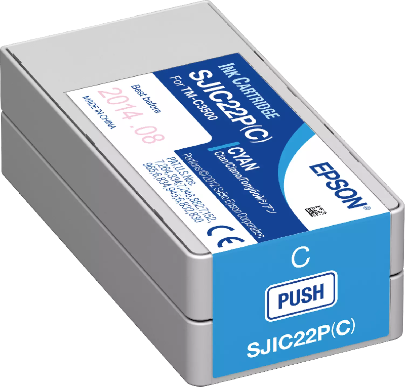 SJIC22P(C): Ink cartridge for ColorWorks C3500 (cyan)_0