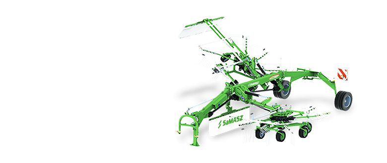 Tango 730 - Giro-andaineur traîné 2 rotors Samasz - Largeur 6,70 à 7,30 m - 10 ans d'expérience et garantie 2 ans_0
