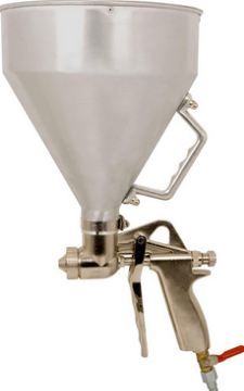 120133 - Pistolet de projection pour enduit de finition - Mecafer - 4 à 6 bar - buse 4, 6 et 8 mm - godet 4,5 L_0