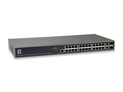LEVELONE COMMUTATEUR GEP-2682 - 24 ports RJ-45 PoE, 2 ports SFP, LAN 10/100/1000 Mbit/s_0