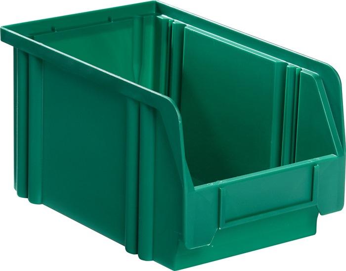Boîte de rangement à ouverture frontale LK - L230/200 x l140 x H130 mm en polystyrène vert - LA-KA-PE_0