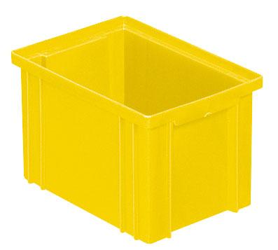 Caisse plastique 3.6 litres jaune_0