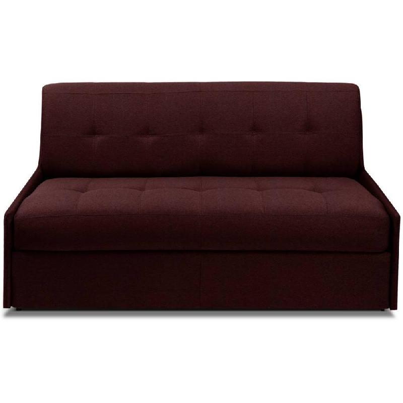 CANAPÉ CONVERTIBLE TRIOMPHE MATELAS 16CM SYSTÈME EXPRESS  SOMMIER LATTES 160CM MICROFIBRE BORDEAUX_0