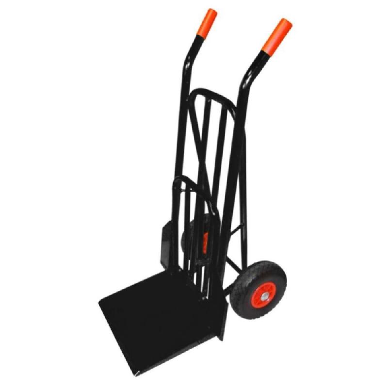 Diable de chantier professionnel - charges lourdes - roues increvables en PU - ø 260mm_0