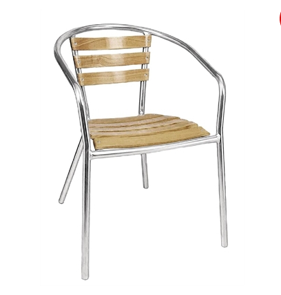 Fauteuils en frêne et aluminium bolero 730mm_0