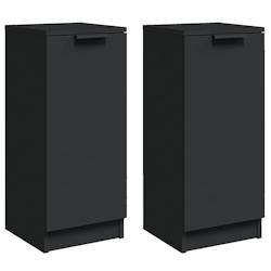 Helloshop26 - Buffet bahut commode armoire meuble de rangement organisateur cuisine salle de séjour salons lot de 2 30 x 30 x 70 cm 02_0036891 - 3000_0