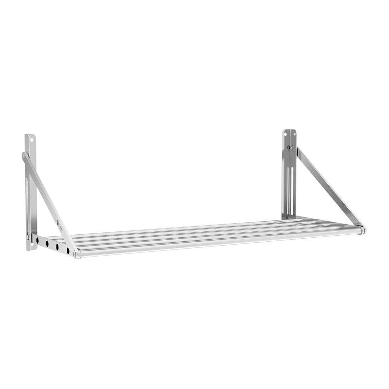 Helloshop26 - Étagère murale pliable professionnel à barreaux 100 x 45 cm 40 kg acier inoxydable 14_0001565 - 3000187478989_0