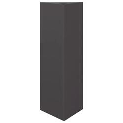 Helloshop26 - Jardinière bac lit surélevé plantes fleurs terrasse jardin triangulaire 30 x 26 x 75 cm acier noir 02_0038804 - 3000217880164_0