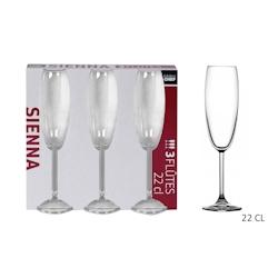 Lot de 8 Flutes Sienna 22cl (barette de 3) Maitre Chef - VERRSI015_8_0