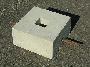 Masse en béton moulé empilable  70kg / 140kg / 210kg / 280kg - Lestage 70 kg - REF2190070_0