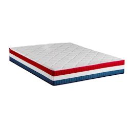 Matelas   Mousse à mémoire de forme Mi-ferme 180x200 cm BBR NEOREV - blanc Mousse à mémoire de forme 3MA124.1820_0