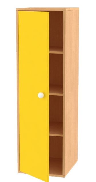 Meuble porte 3 étagères - 3 étagères dont 2 mobiles - Réf. R.H140401 - Dim: L404mm x H1345mm x P452mm_0