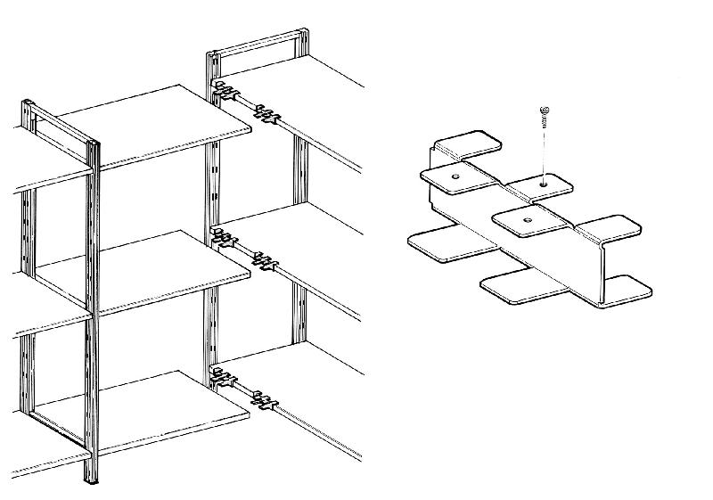 Paire de supports d'angle pour tablette rayonnage universel_0