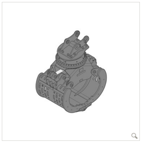 Pince de tri SG 30B Stone Tongs - Liebherr - capacité 0,85 m³ - largeur 1 020 mm_0