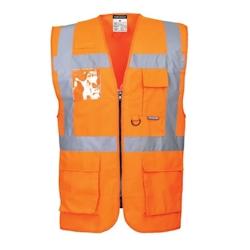 Portwest - Gilet de sécurité EXECUTIVE BERLIN HV Orange Taille 5XL - XXXXXL orange 5036108218738_0