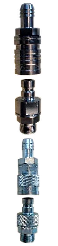Raccords rapides basse pression - LP-012 - acier galvanisé, laiton passivé/chromé, acier inox - jusqu'à 50 bar_0