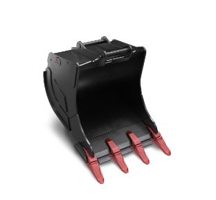 Godet d'excavation S70 teeth - Rototilt - 1500 L - système de dents en J ou lames_0