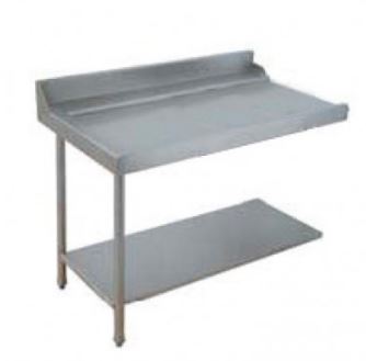 Table de sortie en inox pour lave-vaisselle à capot 50x50 ELETTROBAR - Référence : 80201 - Fabriqué en Italie_0