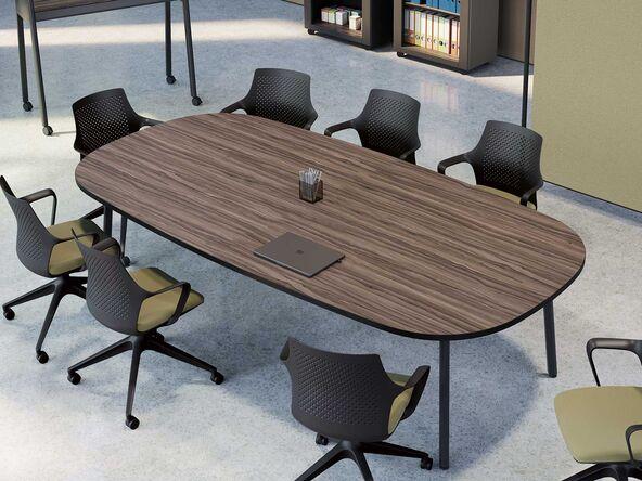 Table de réunion tonneau Nouvelle Vague - fabriquée en France - Dimensions personnalisables_0