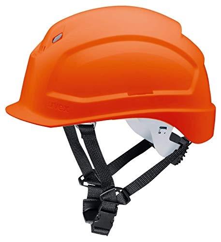Casque de protection Uvex Pheos S-KR - Casque de sécurité avec mentonnière et visière courte, encoches latérales Euroslot pour coquilles anti-bruit_0