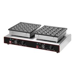 2x25 Poffertjes appareil de cuisson gaufrier plaque de cuisson boules de gaufres - 225PJBP_0