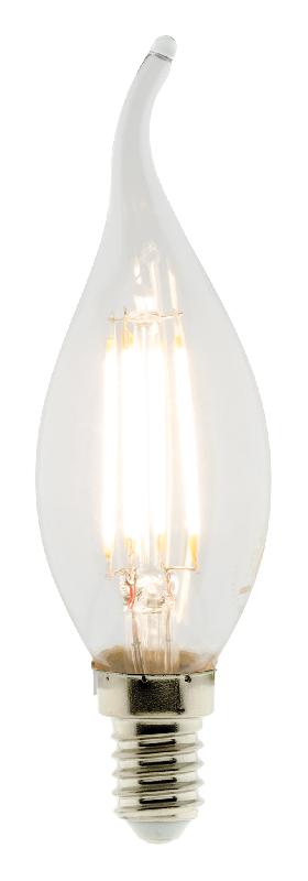 Ampoule déco flamme filament LED E14 - 3W - Blanc chaud - 470 Lumen - 2700K - A++ - Zenitech_0