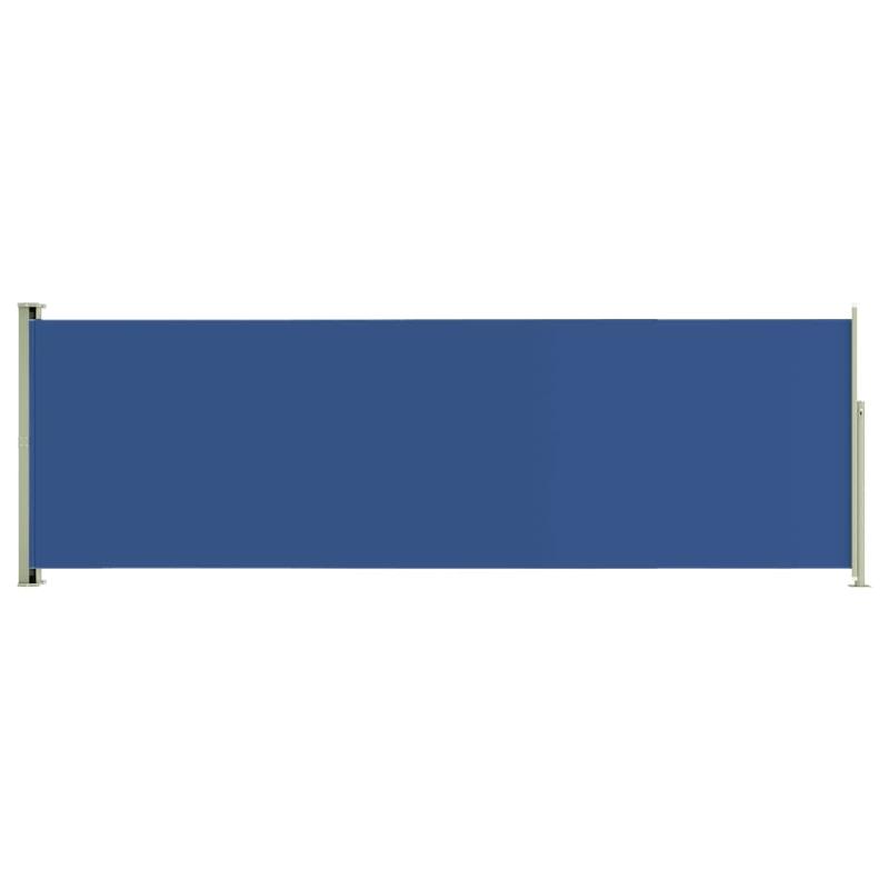 AUVENT PARAVENT STORE BRISE-VUE LATÉRAL RÉTRACTABLE DE PATIO JARDIN TERRASSE BALCON PROTECTION VISUELLE ÉCRAN 200 X 600 CM BLEU 02_0007363_0
