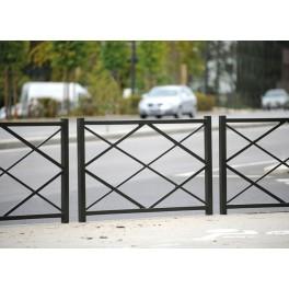 Barrière losange Procity RF 8206203 - acier peint sur zinc - longueur 1500mm_0