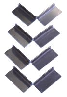 Butée d'angle inox adhésive - lot de 4 - Réf. 19103_0