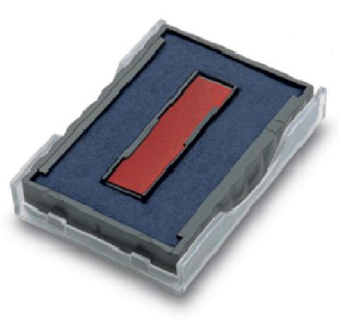 CASSETTE D'ENCRAGE ENCRE BLEUE/ROUGE PROFESSIONAL LINE 6/50/2 TRODAT - LOT DE 3