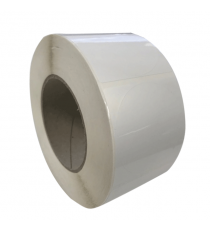Etiquettes double découpe ronde 64 mm / polypro blanc / bobine échenillée de 1000 étiquettes_0