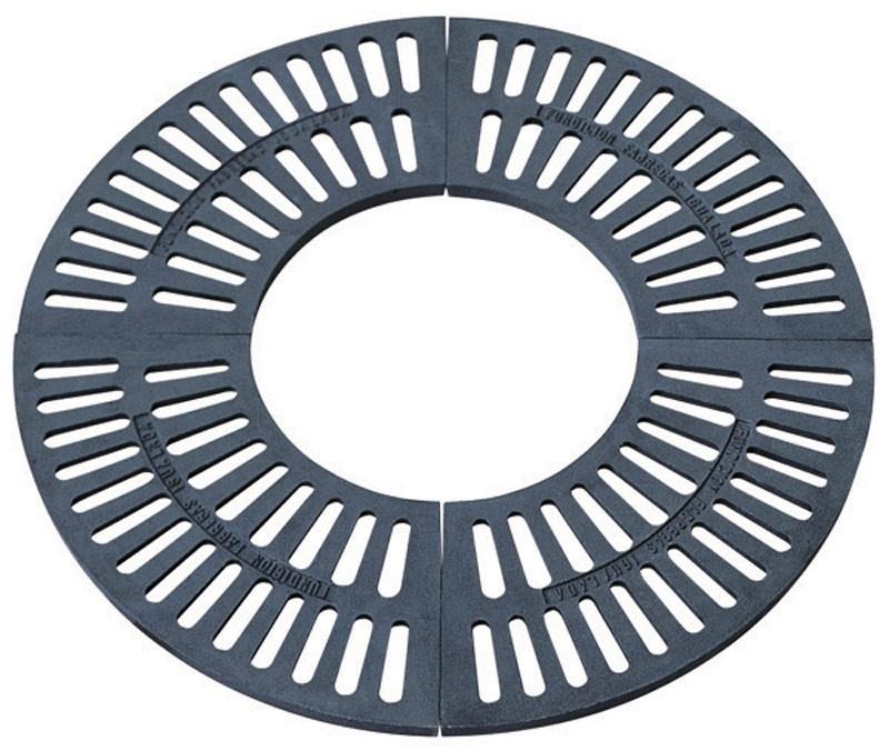 GRILLE D'ARBRE, CONTOUR D'ARBRE EN FONTE ROND, CIRCULAR_0