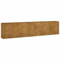 Helloshop26 - Jardinière bac lit surélevé plantes fleurs terrasse jardin de jardin 360 x 40 x 80 cm acier corten marron 02_0039439 - 3000218487997_0