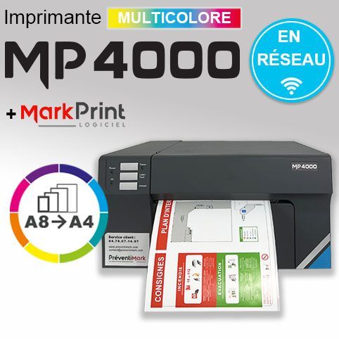 Imprimante signalétique multicolore d'étiquettes adhésives à jet d'encre pigmentaire  - MP4000 réseau_0